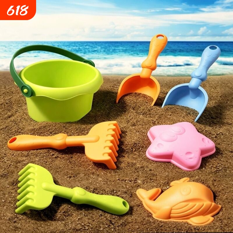 儿童沙滩玩具宝宝海边玩挖沙戏水沙漏户外挖土沙子工具铲子桶套装