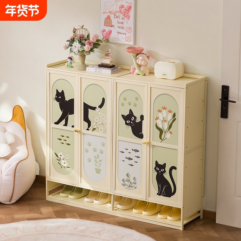 鞋柜家用门口入户鞋架子多层室内好看出租房玄关置物架简易收纳柜