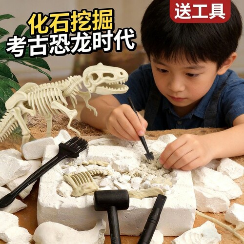 霸王龙骨架组装玩具DIY手工拼装