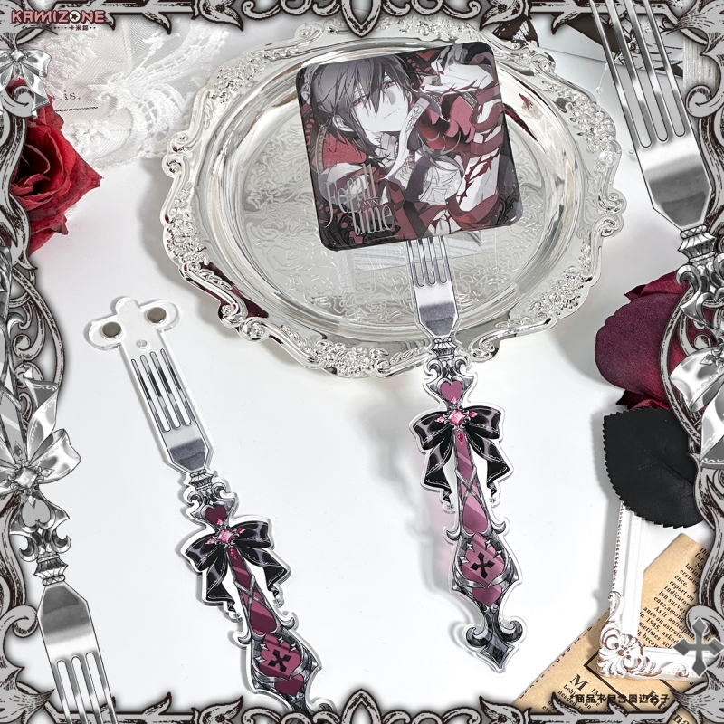 【卡米踪】莉莉丝之爪 哥特风叉子亚克力打卡棒谷美吧唧磁吸展示