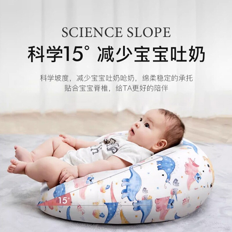喂奶神器哺乳枕头夏季喂奶斜坡垫护腰婴儿靠枕躺着防吐奶