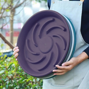 控根透气花盆托盘防烂根接水盘透水圆形垫底塑料花盆底座托盘通用