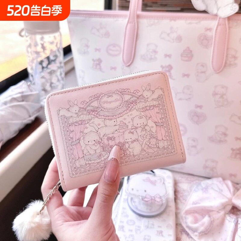 原创可爱钱包女款2026学生零钱包袋迷你硬币包潮证件钥匙卡通紫色