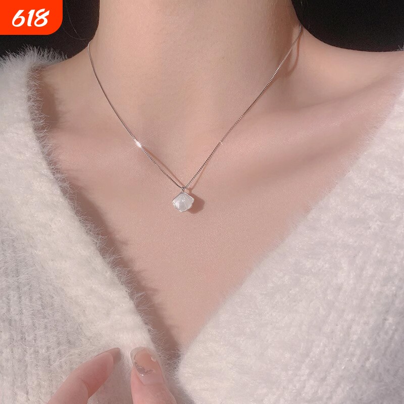 一辈子项链女钛钢不掉色高级感百搭闺蜜锁骨链贝壳吊坠送女友礼物