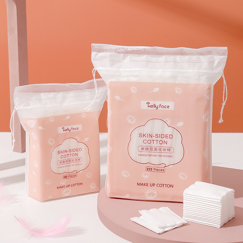 kellyface厚款双面压边化妆棉卸妆棉卸妆用脸部深层清洁眼部湿敷