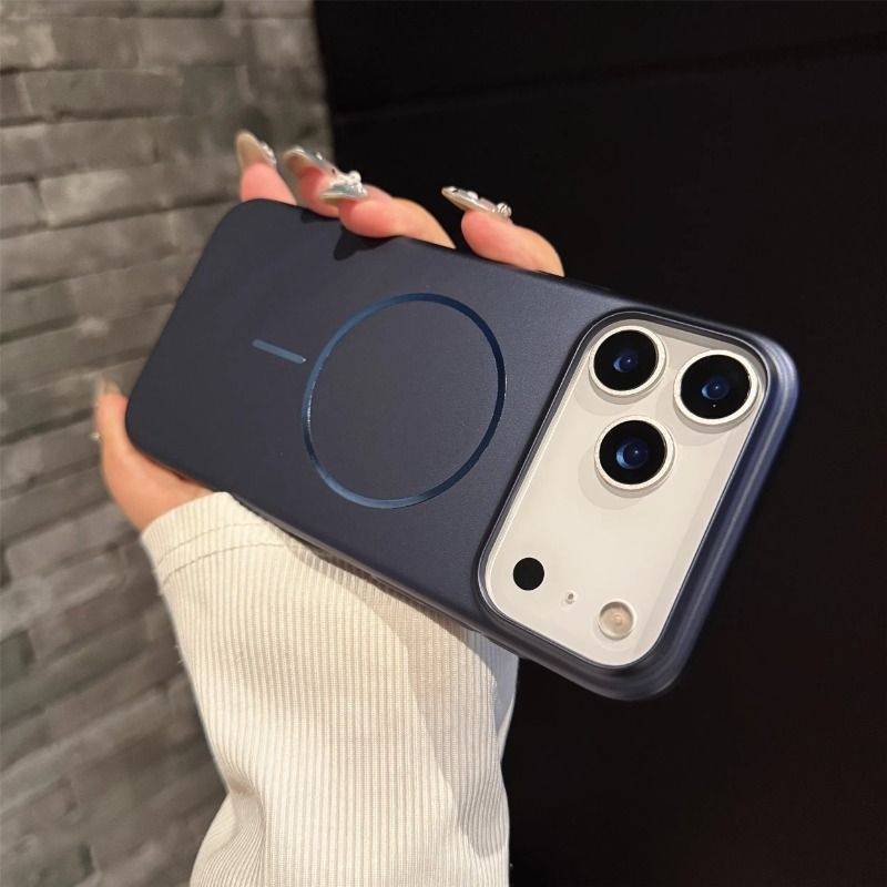 适用于iPhone17promax手机壳金属漆pc硬壳苹果17pro磨砂磁吸高级感苹果17air简约个性创意男女款iPhone17轻薄