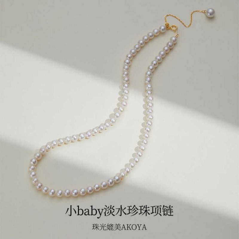 3-4mm 45cm S925β飩 ȻˮԲbaby18KСŮС龱399Ԫ
