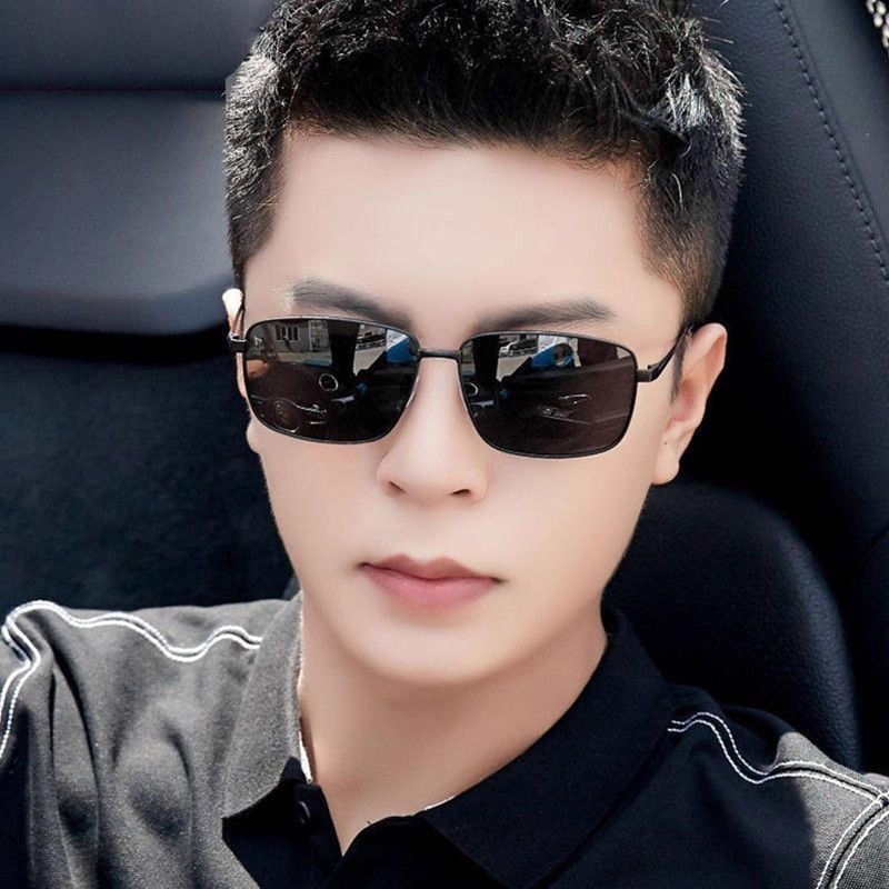 新款偏光太阳镜男士变色眼镜防紫外线驾驶钓鱼开车墨镜镜片感光