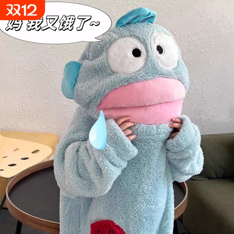 小丑鱼睡衣连体儿童秋冬季