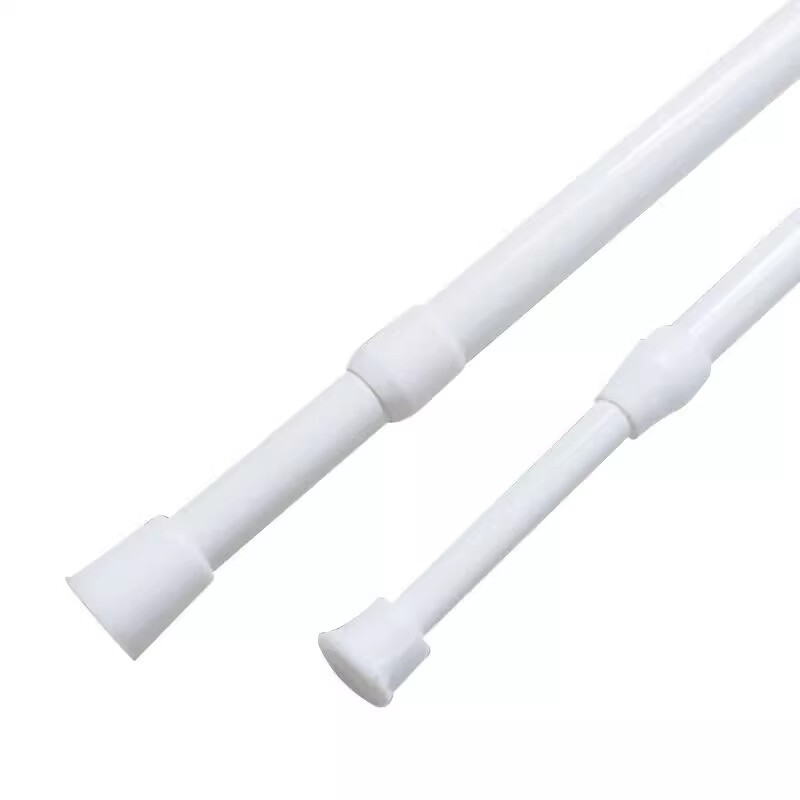 免打孔伸缩杆浴帘窗帘杆迷你收缩杆细杆子晾衣杆衣柜门帘可调节 - 实物图