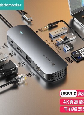 十合一扩展坞USB3.0接口PD快充