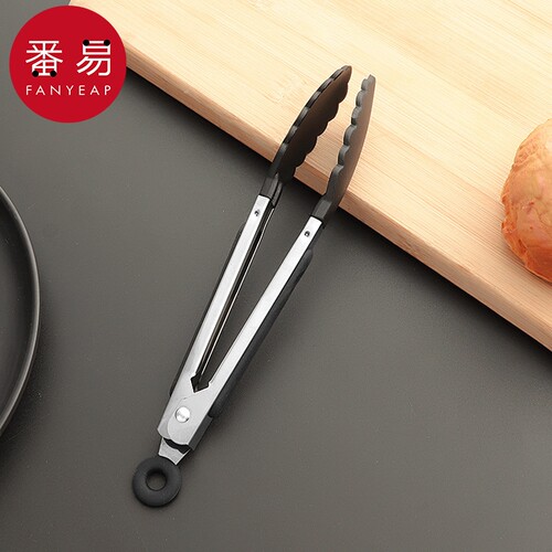 食品夹AD1sn0-不锈钢夹子自助餐麻辣烫烘焙面包厨房烧烤肉牛排