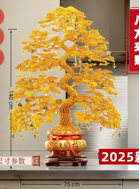 金钱树送礼中式发财树招