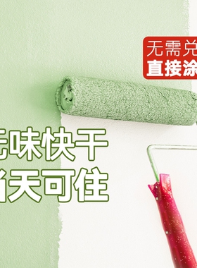 内墙乳胶漆室内自刷油漆家用涂料无味彩色白色墙漆墙面无甲醛环保