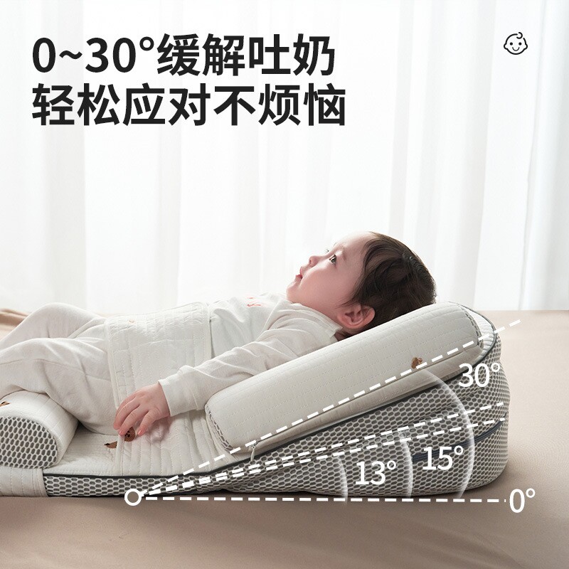 斜坡枕婴儿防吐奶躺睡神器喂奶斜坡垫宝宝防呛奶床中床新生婴儿枕