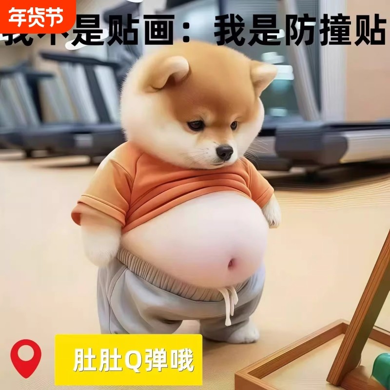 大肚皮小狗3d款立体墙面贴纸捏捏乐可爱创意解压玩具家居柴犬冰箱贴柴犬立体贴纸柯基图案汽车开门防撞贴,文具电教/文化用品/商务用品,贴纸/立体贴纸,淘宝优惠券,粉丝福利购,淘宝优惠卷