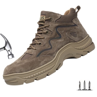 电焊安全防护耐磨防滑 钢包头防砸防刺穿男鞋 臻固劳保鞋 男焊工鞋