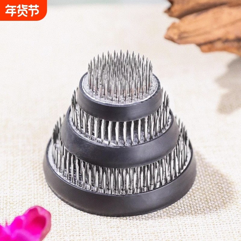 不锈钢剑山插花底座器皿中式日式禅意插花固定神器花器针山工具,家居饰品,花瓶,淘宝优惠券,粉丝福利购,淘宝优惠卷