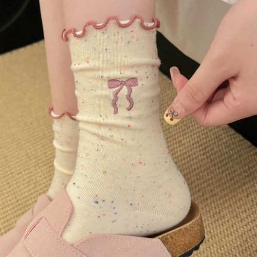 蝴蝶结款堆堆袜女|超1.4万次加购