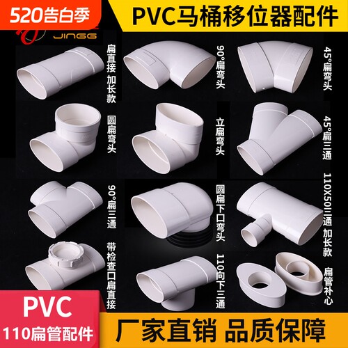 PVC马桶移位扁管|超2000次加购