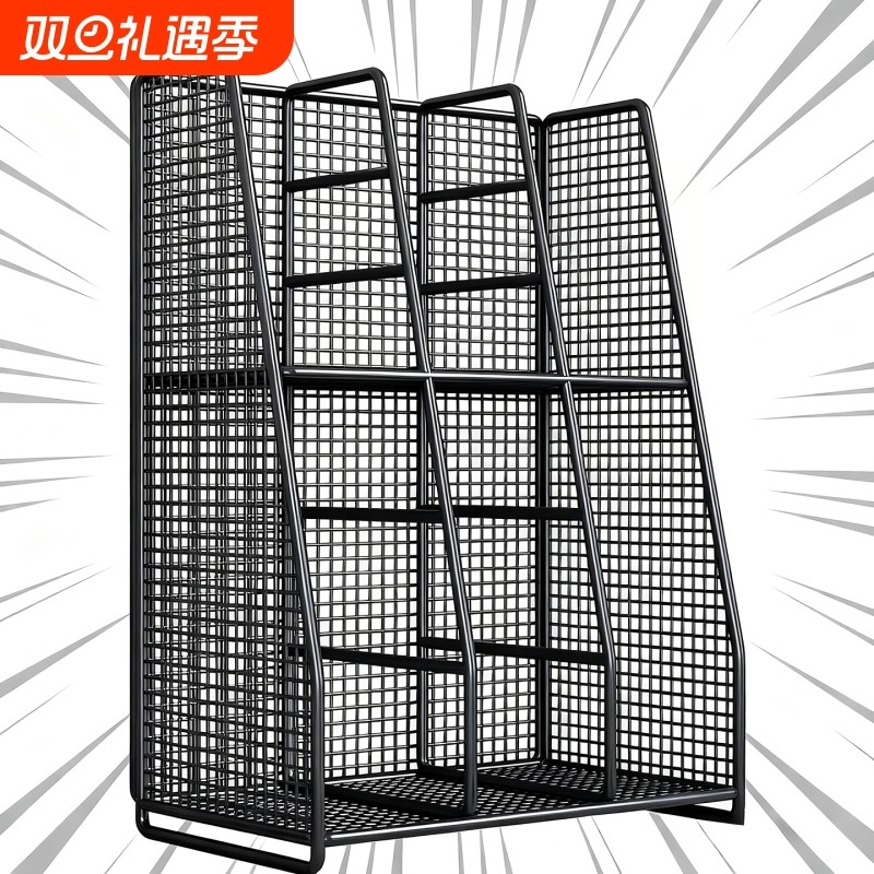 桌面书架书立架学生桌上多层收纳置物架办公室文件架子简易小书柜