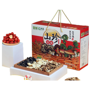 首粮山珍干货大礼包食用菌干菌菌菇礼盒山货组合野山珍礼盒