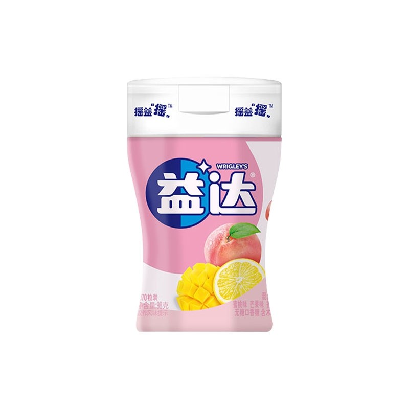 益达无糖口香糖70粒*1瓶/2瓶