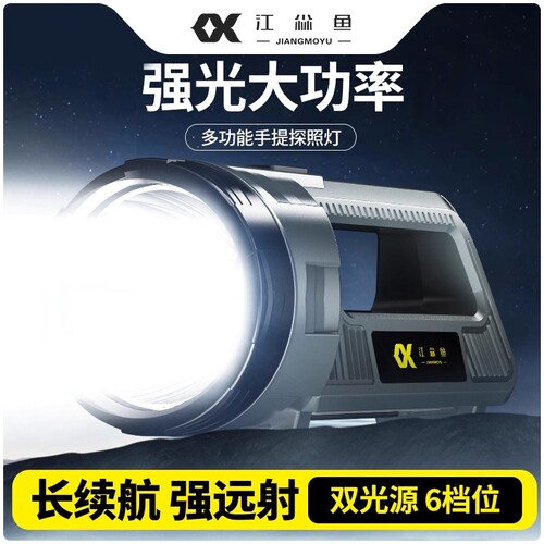 江尛鱼强光充电应急照明家用矿灯