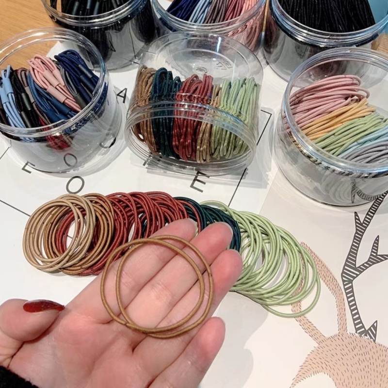 适合发量少的头绳成人不扯发细款皮筋女扎头发发圈橡皮筋发绳皮套