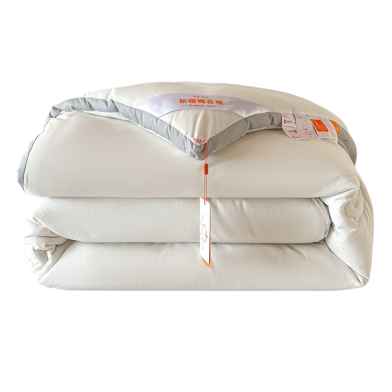 中峰 新疆棉花被子双人被芯200x230cm约6斤 春秋被  立体月光白
