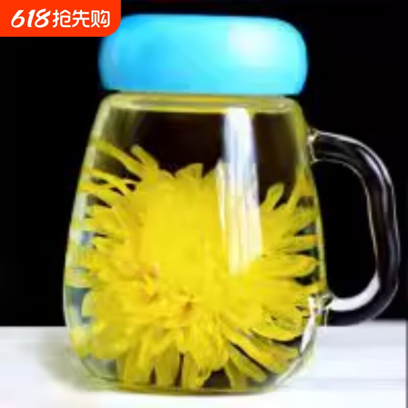 金丝皇菊花茶一朵一杯正宗菊花茶罐装金银花枸杞花草茶叶袋装散装