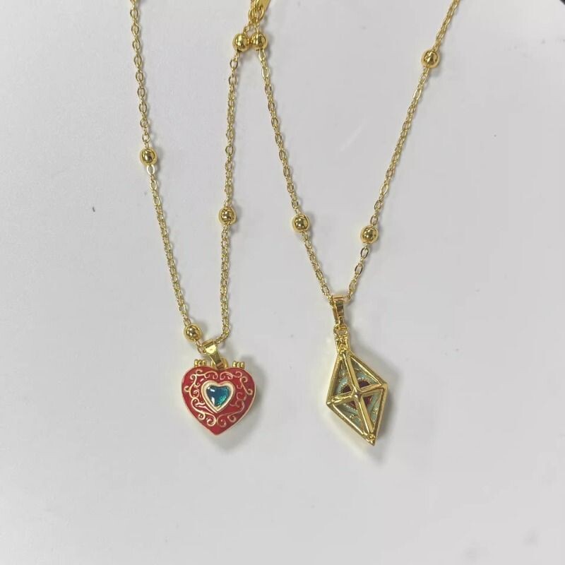 魔女的考验吊坠桃心巧克力设计感少女心粉嫩可爱精致百搭