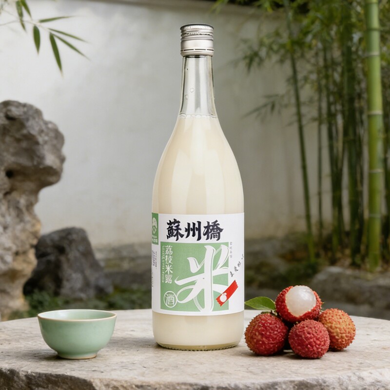 苏州桥荔枝米露0.5度750ml苏...