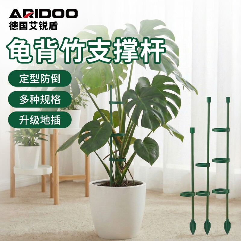 室内地插龟背竹绿植爬藤固定工具图片