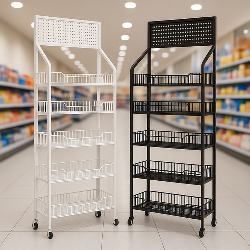 超市零食货架陈列架饮料小食品玩具展示架便利店收银台多层置物架