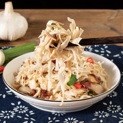 鲜嫩脆原味糯米笋笋香浓郁爽口新鲜笋丝开袋即炒