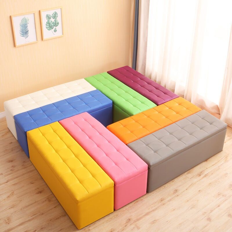 长条沙发凳服装店试衣间储物收纳凳家用换鞋凳门口长方形可坐成人