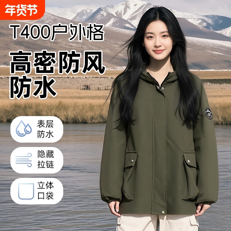 纯色简约可外穿围裙餐饮上班专用长袖防污韩版连帽工作服防水防风