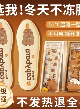 自发热鞋垫可行走暖宝宝加热鞋垫脚底暖足贴冬季保暖加厚男女暖脚