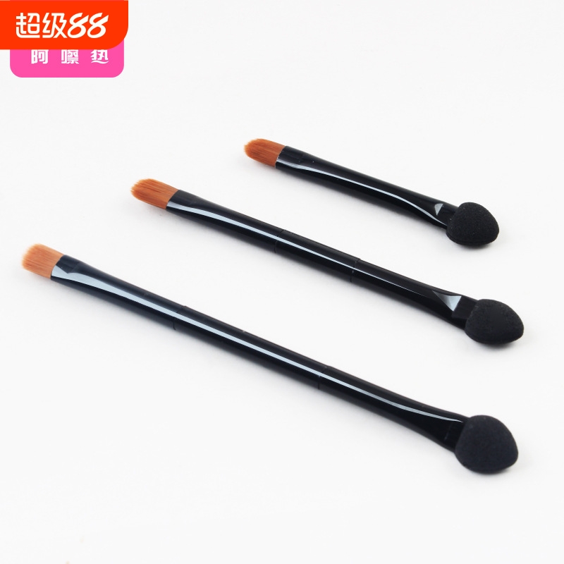 眼影刷/双头B1PQ0-眼影棒海绵双头眼部化妆刷彩妆化妆工具小巧
