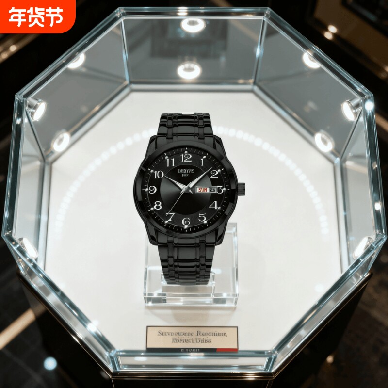 老人手表男士爸爸女款情侣表防水老年人学生石英表男款非机械表礼