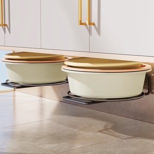 脸盆架浴室柜下免打孔洗脸盆放置架墙上挂钩卫生间盆子收纳神器