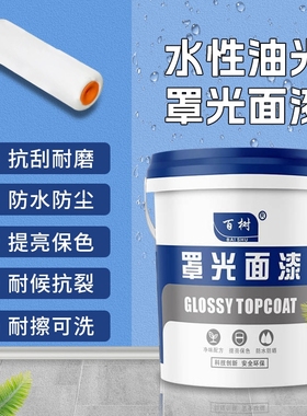 水性罩面漆透明光油墙面防水清漆乳胶漆罩光漆墙绘室内外墙漆油漆
