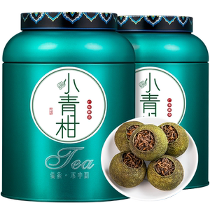正宗新会小青柑茶叶普洱茶熟茶橘普茶陈皮桔普茶青柑普洱柑橘500g