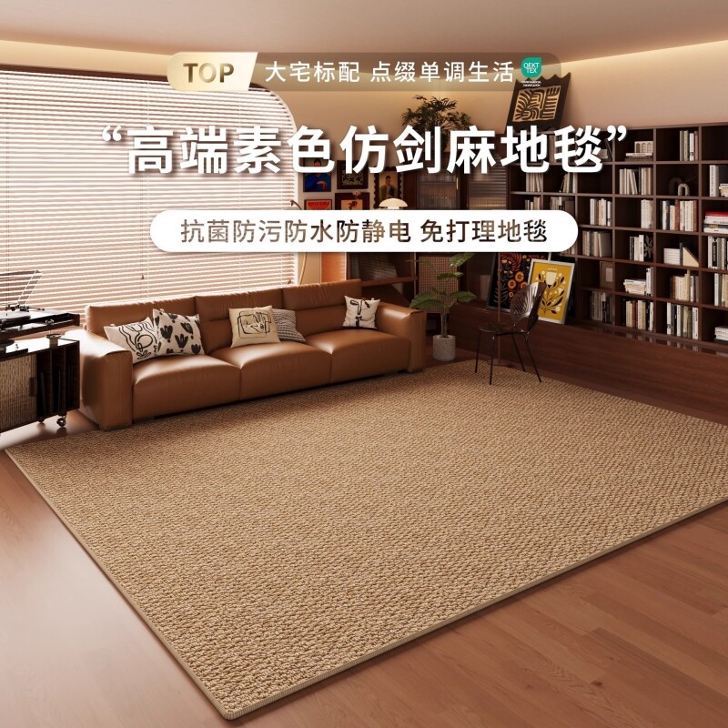 仿剑麻客厅地毯入户门耐脏易打理菠萝圈地垫玄关防滑耐磨脚垫包邮