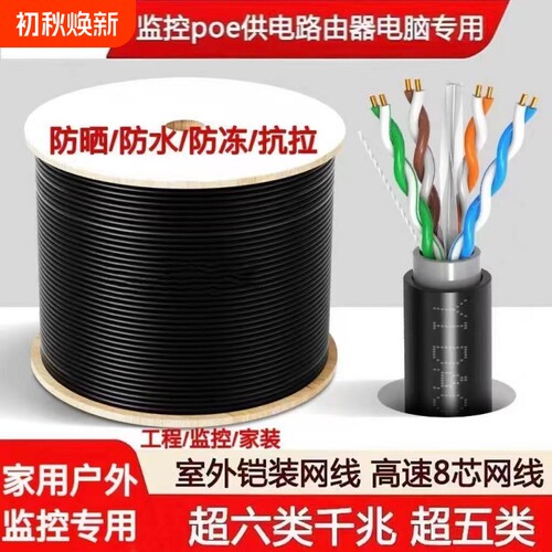室外室内POE监控网络线
