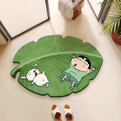 越特硅藻泥卡通浴室吸水速干地垫