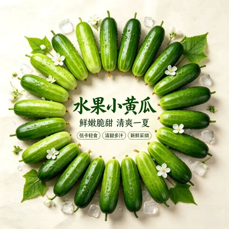 【寿光原产地】水果黄瓜无刺爽口清脆小黄瓜即食低卡新鲜孕妇包邮