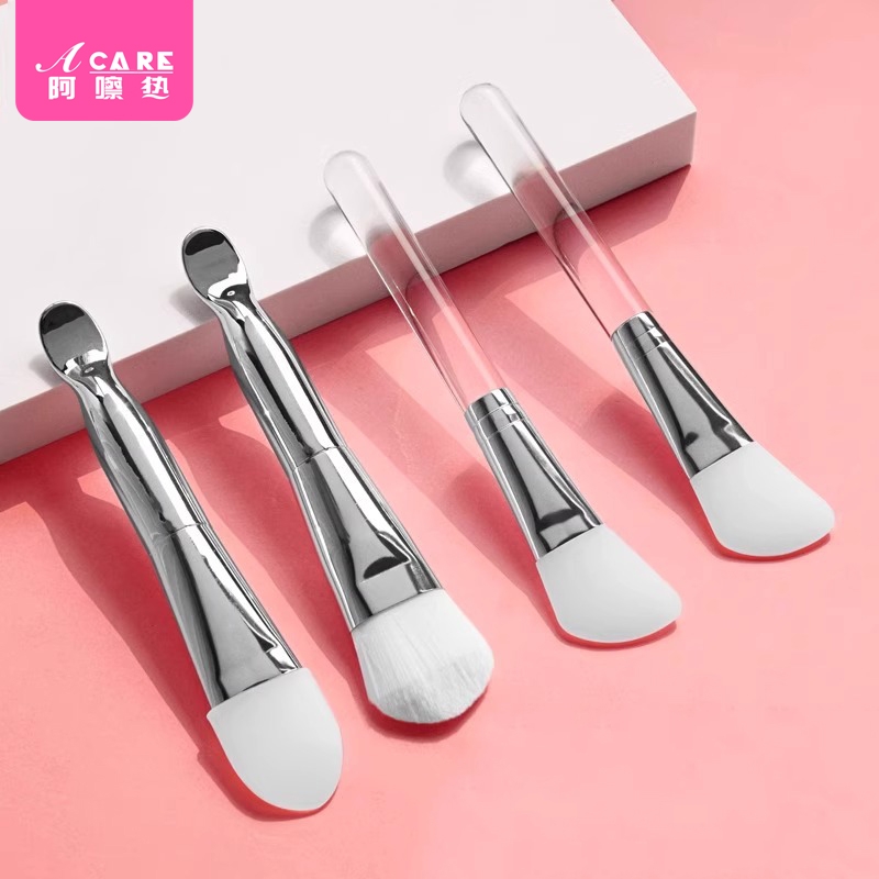 面膜刷D1pf0-易上手带挖勺涂抹式软毛刷子脸部软刷泥膜专用美容