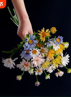 【促销中】多头野菊花假花INS风仿真花家居装饰婚庆MW66785